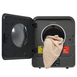 Mini Wasdroger - Wanddroger - Compacte Droger - Droogtrommel - 830W - 5 Programma's - 4.5kg - PTC Verwarming - Wandmontage - Appartement - 49,5cm - 1 Stuk - Zwart — thumbnail 1