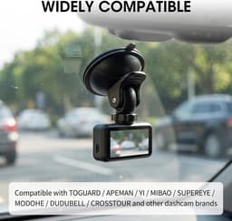 Dashcam-houder voor auto - zuignap - stevig en eenvoudig te bevestigen - voor veilige ritten - m-winkel — thumbnail 4