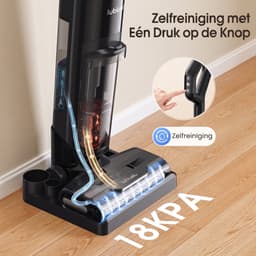 Lubluelu T8 nat- en droogzuiger - 18Kpa Draadloze Nat- en droogzuiger met zelfreinigend systeem– Alles-in-één vloerreiniger - 960ML Grote watertank - Snel opladen - Geschikt voor Harde vloer — thumbnail 3