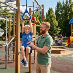 6 stuks klimringen voor kinderen, outdoor, indoor, ninja-ringen om op te hangen, belastbaar tot 160 kg — thumbnail 4