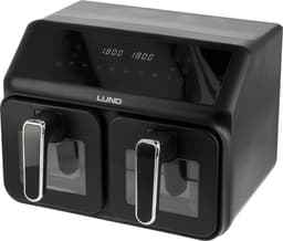 Dubbele Heteluchtfriteuse / Airfryer – 2200W – Dual Zone 8 Liter (2x 4L) – Digitaal LCD Display – Anti-Aanbak – Vaatwasserbestendig — thumbnail 3