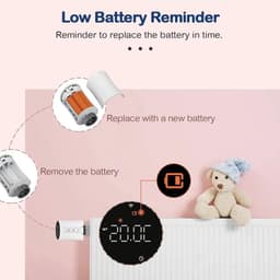 Slimme Thermostaatklep - Radiatorknop - Energie Besparen - Raamopen Detectie - 1 stuk - Wit — thumbnail 3
