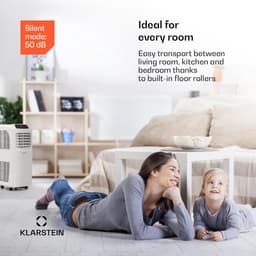Mobiele Airco - Ventilator Ontvochtiger - Ruimte Koelen - Energieklasse A - 7000 BTU - Wit — thumbnail 3