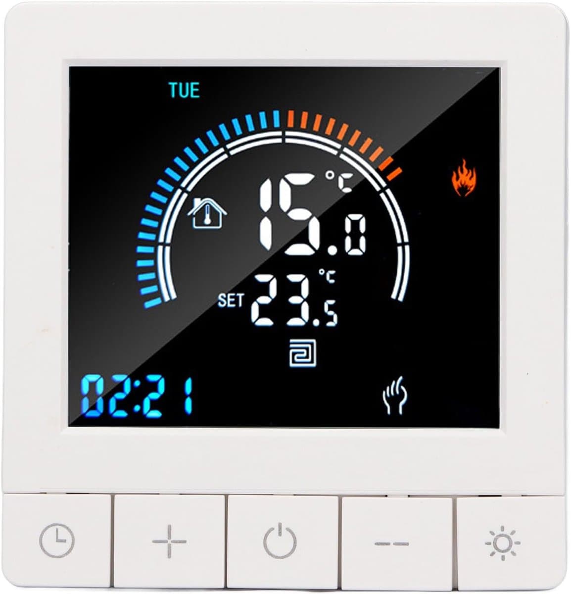 Slimme Thermostaat - Temperatuurregelaar - Comfort Verwarmen - Programmeerbare Functie - 86 mm - Wit — afbeelding 1