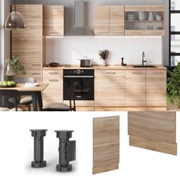 Vaatwasser Paneel - Keukenfront - Keuken Integratie - Volledig Geïntegreerd - 45 cm - Sonoma Eiken — thumbnail 3