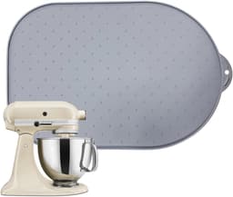 Keukenmachine Mat - Apparaat Onderlegger - Bakken en Koken - Voorkomt Kras Schade - 40 x 27 cm - Grijs — thumbnail 1