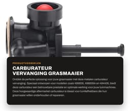 Dailygoods- Carburateur Vervanging - Metalen Carburateur - 11x8.3x7cm - Geschikt voor 499809/498809A/494406 - Inclusief Hardware - Schokbestendig - Grasmaaieronderdeel — thumbnail 1