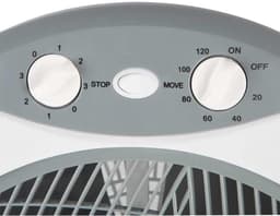 SNJY® Vloerventilator - Luchtkoeler - Statiefventilator - Ventilator Staand - 30cm - 3 Snelheden - Timer - 45 W - Wit — thumbnail 5