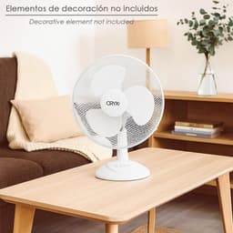 Tafelventilator - Ventilator - Ruimte Koelen - Automatische Oscillatie - 40 cm Diameter - Wit — thumbnail 2