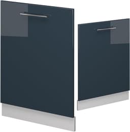 Vaatwasserfront - Keukenpaneel - Keuken Inrichten - Soft-close scharnieren - 60 cm breed - Donkerblauw hoogglans — thumbnail 5