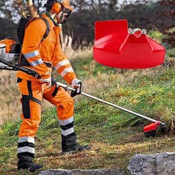 Grasmaaier Beschermhoes - Maaiershoes Tuingereedschap - Bescherming Tuinapparatuur - Hoge Hardheid Nylon - 1 Stuk - Net — thumbnail 5