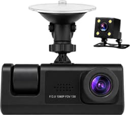 Kiraal Dashcam Compleet - Voor Auto - Voor en Achtercamera - Wifi - Nachtzicht en G-sensor - Inclusief 64GB SD-kaart en Kaartlezer - Super Full HD - Met App - Nederlandse handleiding — thumbnail 2