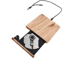 Externe DVD Brander - Dvd-cd-brander Dvd-speler - Gegevens Opslaan - Type-C USB 3.0 - 14.5 cm - Houtnerf