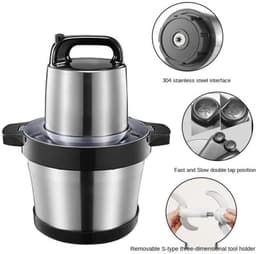 Yam Pounder Keukenmachine - Yam Puree Maker - Voedsel Bereiden - Roestvrijstalen Constructie - Compact Ontwerp - Zilver — thumbnail 2