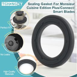 Sealing rings set voor keukenmachine - 3 stuks - vervangbare afdichtingen - voorkomt lekkages - ShopVlot — thumbnail 4