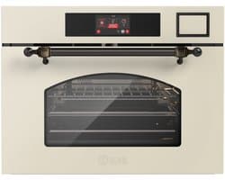 ILVE Compact 45cm 3 in 1 oven/stoom/mag Nost. Antiek Wit Brons - Inbouw