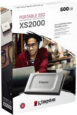 Draagbare SSD - Externe Opslag Snelle Schijf - Bestanden Overzetten - USB 3.2 Gen 2x2 - 500GB - Zwart — thumbnail 4