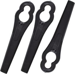 Plastic Grasmaaier Mesjes - Vervangende Mesjes Grasmaaier - Gazon Onderhoud - Universele Pasvorm - 83 mm - Zwart — thumbnail 2