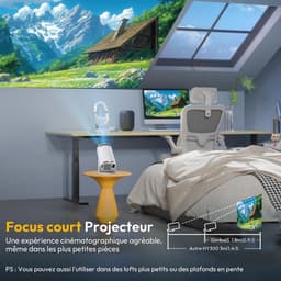 Draagbare mini-videoprojector - Wifi 6 - 4K 1080P ondersteuning - Ideaal voor thuisbioscoop - ShopVlot — thumbnail 5