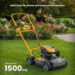 Mulchgrasmaaier - Handgrasmaaier Benzine - Gazon Onderhoud - Zonder Aandrijving - 45 cm Maaibreedte - Metaal — thumbnail 2