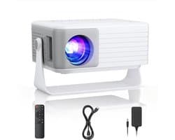 Mini Beamer Full HD 1080P – Compacte Projector met HDMI, USB & AV – 4K Ondersteuning – Home Cinema, Gaming & Presentaties