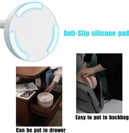 Staande Ventilator Opvouwbaar met Afstandsbediening Verstelbare Hoogte Stil USB Oplaadbaar 7200mAh 4 Snelheden — thumbnail 5
