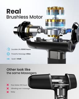 Massage Gun - Spierherstel Apparaat - Spierontspanning Bevorderen - Bluetooth App Connectie - 185 cm Hoog - Zwart — thumbnail 3