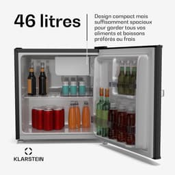 Retro Mini Koelkast 46 Liter – 37 dB – Verstelbare Thermostaat 0-10 °C – Energieklasse D — thumbnail 5