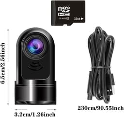 Videorecorder - Eenheidsmaat - Draaibare 1080p Dashcam voor Achter met 24-uurs Parkeermodus — thumbnail 3
