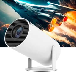 SnelShoppen - Portable Projector 1080p, 7500 lm, Android 11, Bluetooth 5.0, 4K Compatibel, 200 Inch Beeldscherm, Ideaal voor Filmavonden, Feesten, Cam — thumbnail 1