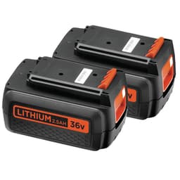 BLACK+DECKER Grasmaaier 36V 2x 2.5Ah Lithium-ion 38cm maaibreedte voor gazons tot 600m² - CLM3825L2-QW — thumbnail 2