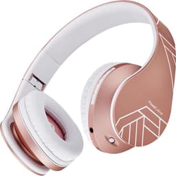 PowerLocus P2 - Draadloze Over-Ear Koptelefoon Inklapbaar - Bluetooth Hoofdtelefoon - Met microfoon – Headphone - Micro SD mode – Incl. Carry Case - Rose Gold — thumbnail 2