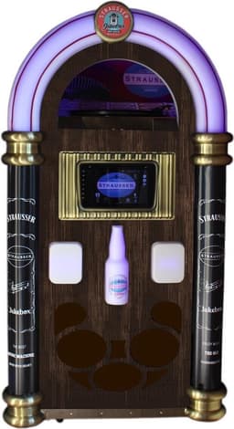 Strausser Jukebox Brown Wood — thumbnail 1