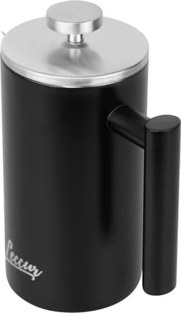 Leccur French Press Koffiemaker - Cafetière Dubbelwandig - RVS 1 liter — thumbnail 5