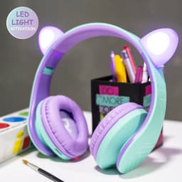 PowerLocus P2 draadloze Over-Ear Koptelefoon Inklapbaar koptelefoon voor kinderen - veilig volume van 85 dB - Bluetooth Hoofdtelefoon - Met microfoon — thumbnail 5