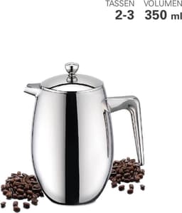 Cafetière, 350 ml, Dubbelwandig – Weis — thumbnail 1
