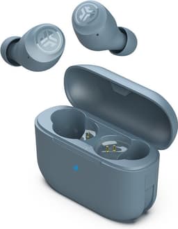JLab Go Pop Draadloze Oordopjes - Bluetooth Oortjes Draadloos - 35 uur Batterijduur - Be Aware Audio - Met Microfoon - Geschikt voor Android en Apple - Ijzerblauw — thumbnail 1
