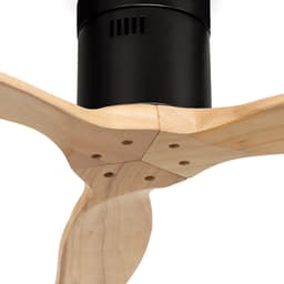 CREATE - Plafondventilator 40W silent Ø132 cm - Met Afstandsbediening - 6 Snelheden - Timer - Zomer/Winter functie - Zwart - WIND CALM — thumbnail 3