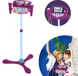 Frozen Verstelbare Standaard met 2 Microfoons met Stemeffecten, Verlichting, Luidspreker, Bluetooth — thumbnail 2