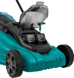 VONROC Accu Grasmaaier – 40V – 38 cm maaibreedte - Vier instelbare maaihoogtes: 35/45/55/65 mm - Incl. 45L Opvangbak - Incl. 2x 4.0Ah Accu en dubbele snellader — thumbnail 3