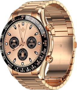 Darenci Smartwatch Superior Pro - Smartwatch heren - Activity Tracker - Touchscreen -  Bluetooth bellen - Bluetooth muziek - Stalen band - Heren - Horloge - Stappenteller - Bloeddrukmeter - Verbrande calorieën - Zuurstofmeter - Waterdicht - Roségoud — thumbnail 1