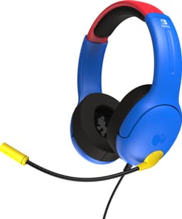 PDP Gaming LVL40 Airlite - Gaming Headset - Nintendo Switch - Mario — thumbnail 1