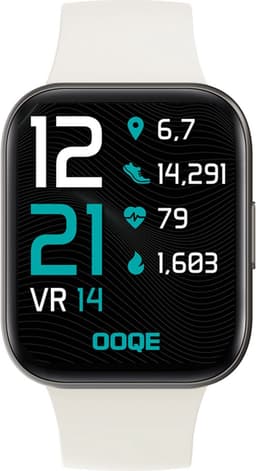 OOQE WATCH PRO 6 - Smartwatch Heren en Dames | Geschikt voor iOS en Android | Full HD | Notificaties | Gezondheidsanalyse | Sportanalyse | GPS koppeling | Music & Call Control | Spelletjes | Ergonomisch | Nederlandstalig | Wit — thumbnail 2
