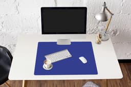 Muismat - Muismat xxl - Mousepad - Muismat blauw - Blauw - Effen - Muismat xl - Gaming muismat - 80x60 cm - Bureau onderlegger - Bureaumat - Muismat xxl blauw - Muismatten — thumbnail 4