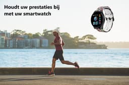 Belesy® BQSiZw8 Skull - Limited edition - Smartwatch dames - Zwart — thumbnail 3