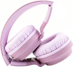 PowerLocus Buddy Draadloze On-Ear Koptelefoon voor Kinderen, LED lampjes, 85db Limiet, met Microfoon, Micro SD poort - Roze — thumbnail 3