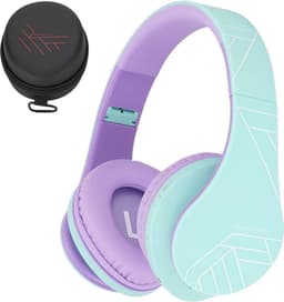 PowerLocus P2 draadloze Over-Ear Koptelefoon Inklapbaar koptelefoon voor kinderen - veilig volume van 85 dB - Bluetooth Hoofdtelefoon - Met microfoon — thumbnail 1
