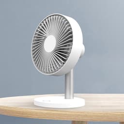 Draadloze ventilator | Zeer krachtig! | Ventilator | thuiswerken | tafelventilator | kamer ventilator | kantoor/bureau | kantoor ventilator | USB | accu | mobiele airco | aircooler — thumbnail 2