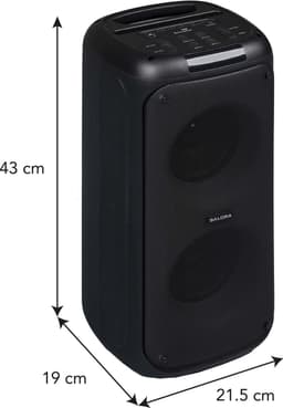 Salora PARTYBOX220 - Party Speaker - Box - Speaker - Partybox - Zwart — thumbnail 5