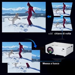 Mini Beamer - Input tot 1080P - Projector - Mini Projector - HDMI - USB - Wit - Smartphone - Draagbaar - Ingebouwde speaker — thumbnail 2
